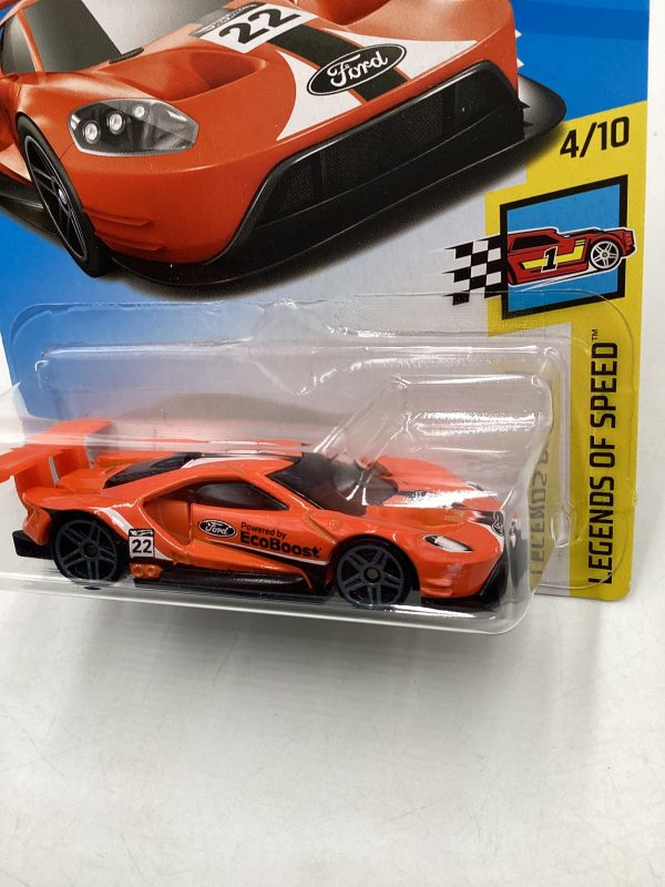 2018 Hot Wheels #071 2016 Ford GT Race Orange 19i Hot on Sale