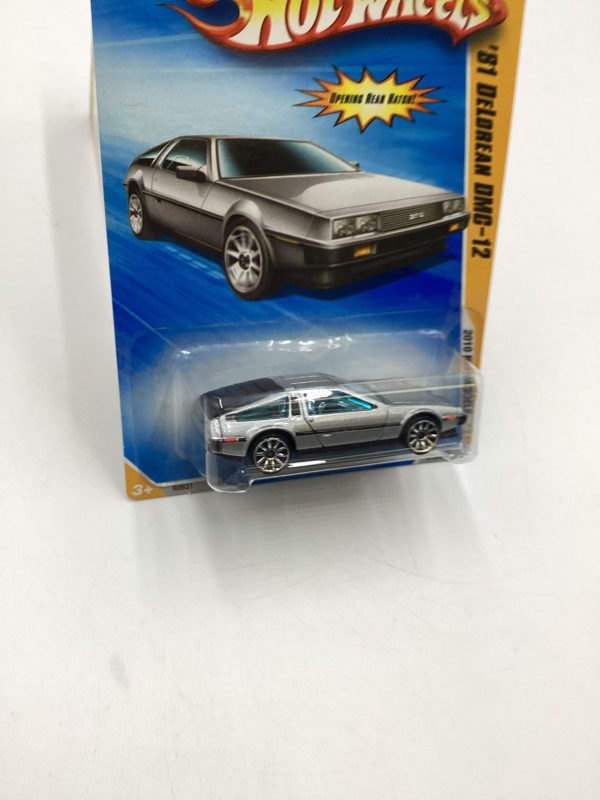 2010 Hot Wheels New Models #15 81 DeLorean DMC-12 Silver Online Sale