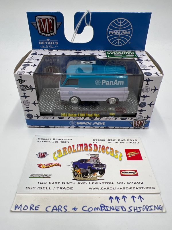 M2 Machines Pan Am 1964 Dodge A100 Panel Van Blue White R69 For Sale