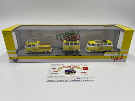 M2 Machines Auto Haulers Mello Yello 1960 VW Double Cab Truck USA Model & 1960 VW Microbus Deluxe U.S.A. Model TW05 Online now