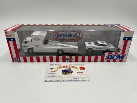 M2 Machines Auto Haulers Walmart Exclusive NHRA 1966 Dodge L600 COE & 1966 Dodge Charger Gasser S41 Online Hot Sale