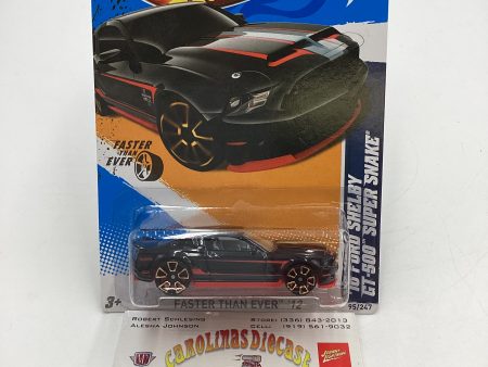 2012 Hot Wheels Faster Than Ever #95 10 Ford Shelby GT-500 Super Snake Black Online Sale