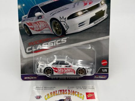 2024 Hot Wheels Premium Car Culture Modern Classics #1 Nissan Skyline GT-R R32 Pandem White 244B Sale