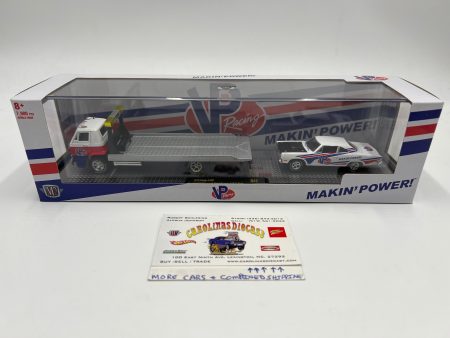 M2 Machines Auto Haulers VP Racing 1970 Dodge L600 & 1969 Plymouth Road Runner 440 6-Pack R43 Hot on Sale