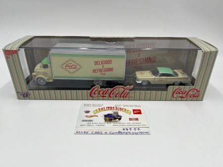 M2 Machines Auto Haulers Coca Cola 1958 Dodge COE & 1960 Chrysler 300F TW20 For Discount