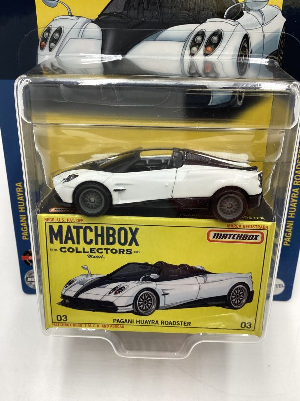 Matchbox Collectors #3 Pagani Huayra Roadsters White 171B Fashion