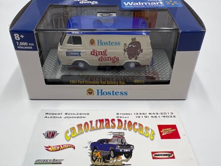 M2 Machines Walmart Exclusive Hostess Ding Dongs 1964 Ford Econoline Van Delivery Van White WMTS15 Online now