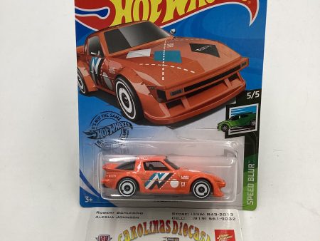 2020 Hot wheels Speed Blur #130 95 Mazda RX-7 Orange 86D Online