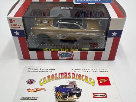 M2 Machines Walmart Exclusive NHRA 1957 Chevrolet Bel Air Gasser Gold WMTS13 Fashion