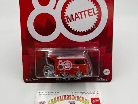 2025 Hot Wheels Pop Culture 80th Anniversary Mattel Kool Kombi Red 243D For Discount