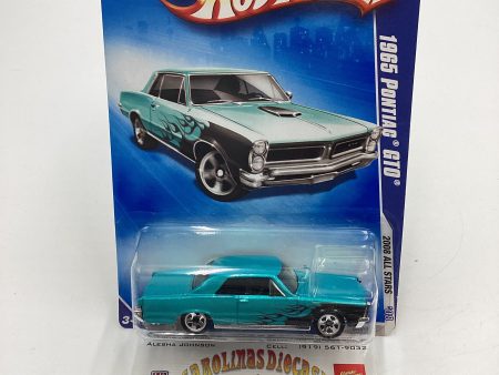 2008 Hot Wheels All Stars #70 1965 Pontiac GTO Blue 52G on Sale