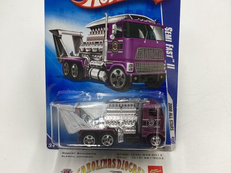 2008 Hot Wheels All Stars #55 Semi Fast II Purple AA1 Cheap