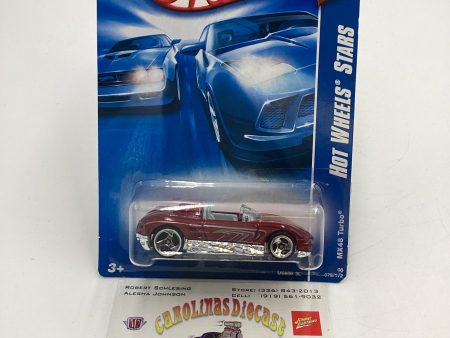 2008 Hot Wheels Stars #78 MX48 International Card Turbo Red EE5 For Sale