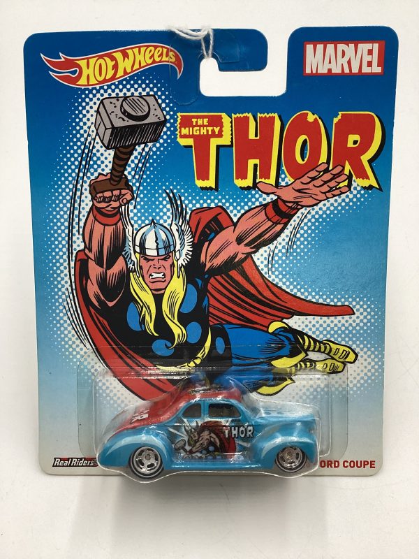 Hot wheels Pop Culture Marvel The Mighty Thor 40 Ford Coupe Light Blue 268A Supply