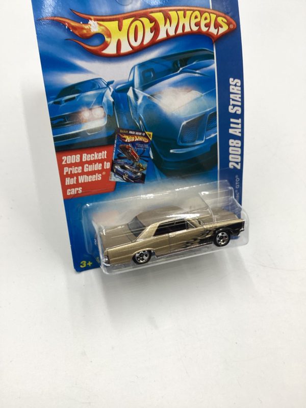 2008 Hot Wheels All Stars #70 1965 Pontiac GTO Gold Alt Art Card Kmart Exclusive 239B on Sale