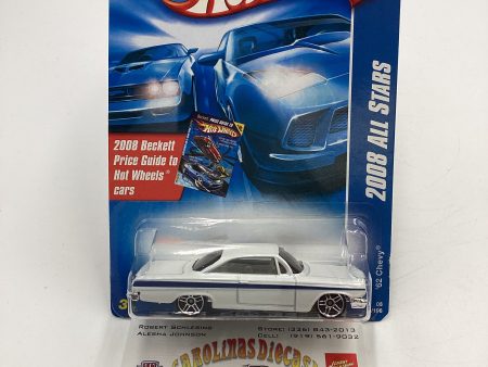 2008 Hot Wheels All Stars #76 62 Chevy White 14H Sale