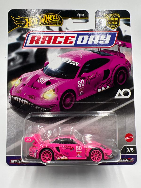 2024 HW Gold Label Premium Race Day #0 5 CHASE Roxy Porsche 911 GT3 R 992 Pink W Protector Sale