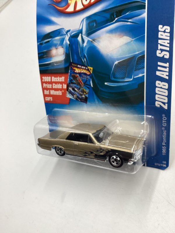 2008 Hot Wheels All Stars #70 1965 Pontiac GTO Gold Alt Art Card Kmart Exclusive 239B on Sale