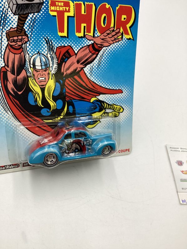 Hot wheels Pop Culture Marvel The Mighty Thor 40 Ford Coupe Light Blue 268A Supply