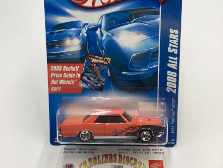 2008 Hot Wheels All Stars #70 1965 Pontiac GTO Orange 54G Discount