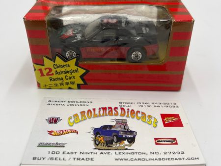 Matchbox Dragon Racing Team Unpunched Pontiac Fiero GT #2 Dog Black Red Online Hot Sale