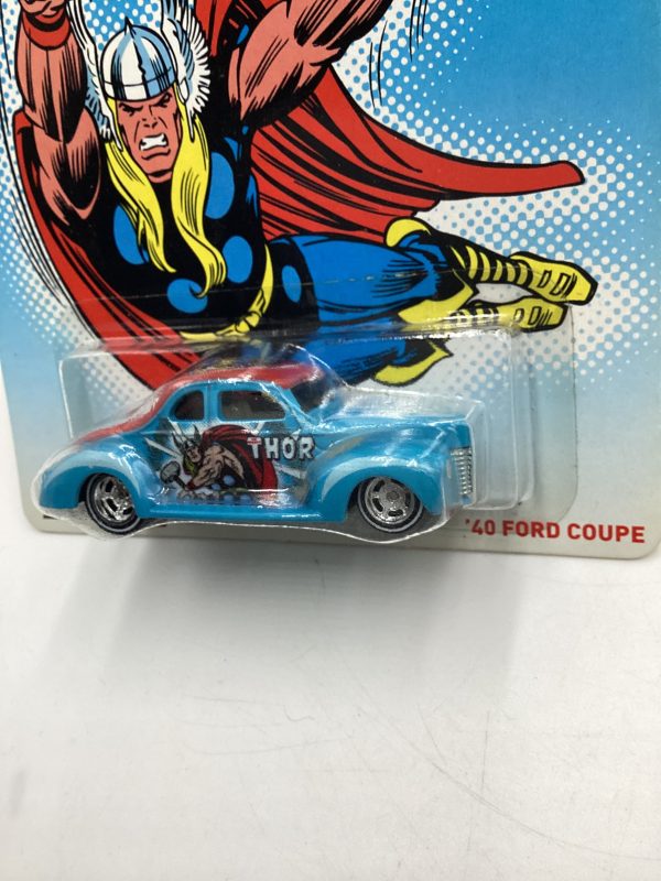 Hot wheels Pop Culture Marvel The Mighty Thor 40 Ford Coupe Light Blue 268A Supply