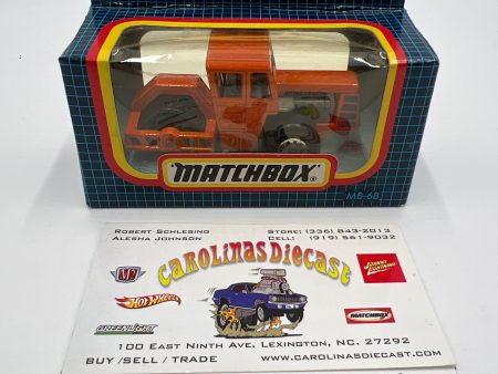 Matchbox #68 Road Roller Orange  (Bad Hook) For Discount