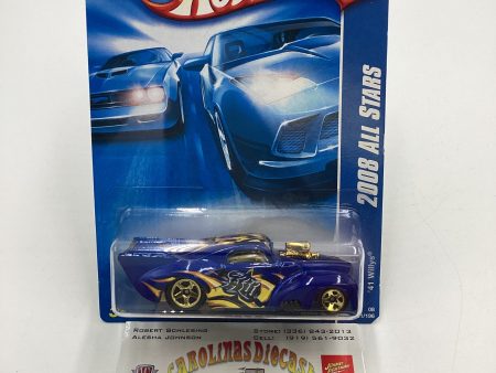 2008 Hot Wheels All Stars #61 41 Willy’s Blue AA3 For Cheap