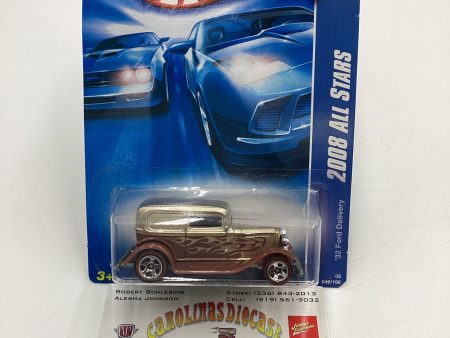 2008 Hot Wheels All Stars #49 32 Ford Delivery Gold 31C Supply