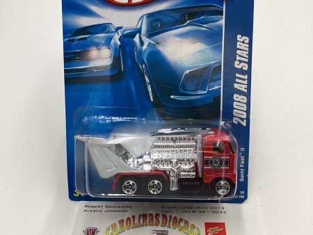 2008 Hot Wheels All Stars #55 Semi Fast II Red Small Wheel Variation EE4 Discount