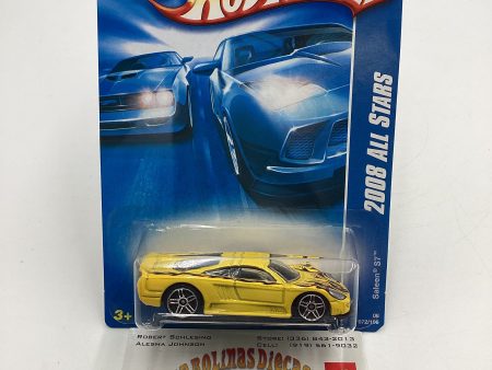 2008 Hot Wheels All Stars #72 Saleen S7 Yellow 28D For Sale