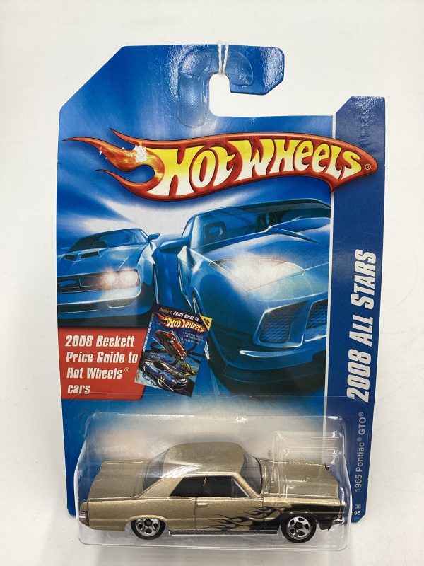 2008 Hot Wheels All Stars #70 1965 Pontiac GTO Gold Alt Art Card Kmart Exclusive 239B on Sale