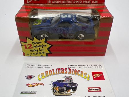 Matchbox Dragon Racing Team Unpunched 1984 Dodge Daytona Turbo Z #5 Goat Blue For Sale