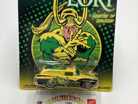 Hot wheels Pop Culture Marvel Loki 8 Crate Delivery Yellow 272A Online