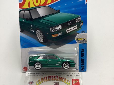 2025 Hot Wheels  A Case Super Treasure Hunt #16 87 Audi Quattro Green with protector Online Sale