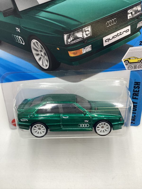 2025 Hot Wheels  A Case Super Treasure Hunt #16 87 Audi Quattro Green with protector Online Sale