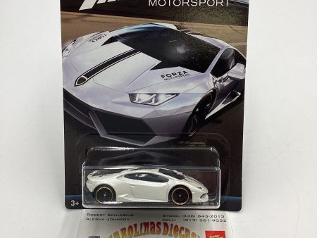 2017 Hot Wheels Forza Motorsport #4 Lamborghini Huracan LP 610-4 White 154C Hot on Sale