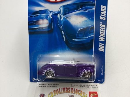 2008 Hot Wheels All Stars #69 1940 Ford Purple International Card Online Hot Sale