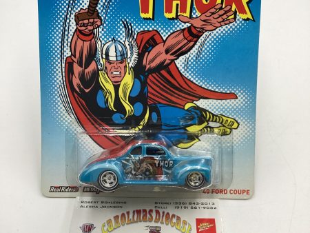 Hot wheels Pop Culture Marvel The Mighty Thor 40 Ford Coupe Light Blue 268A Supply