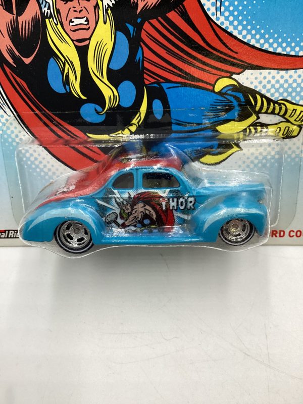 Hot wheels Pop Culture Marvel The Mighty Thor 40 Ford Coupe Light Blue 268A Supply