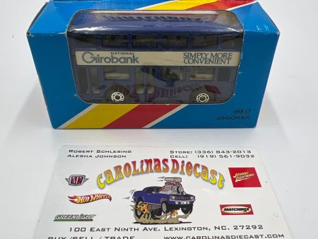 Matchbox Unpunched #17 National Girobank London Bus Blue Online Hot Sale