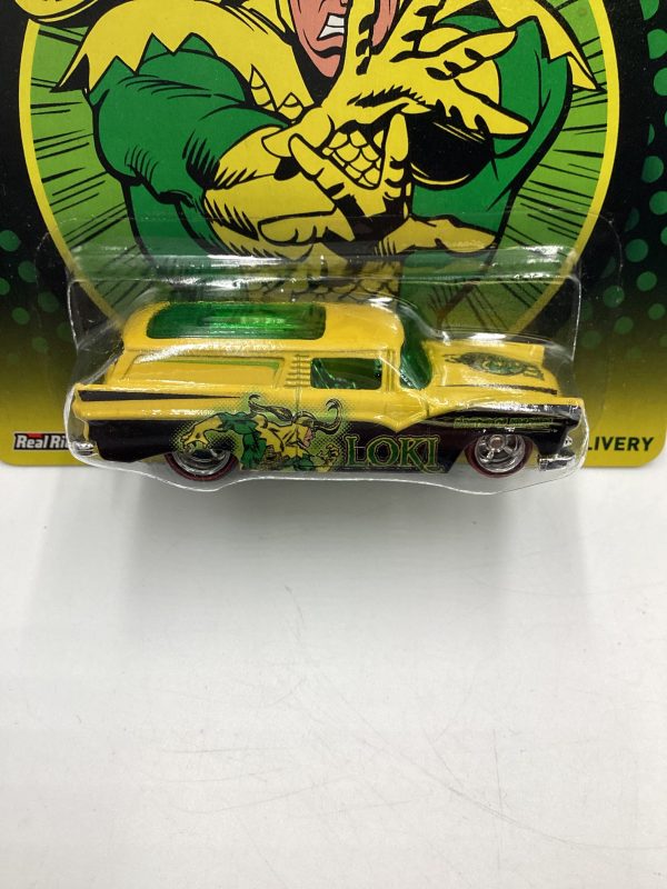 Hot wheels Pop Culture Marvel Loki 8 Crate Delivery Yellow 272A Online