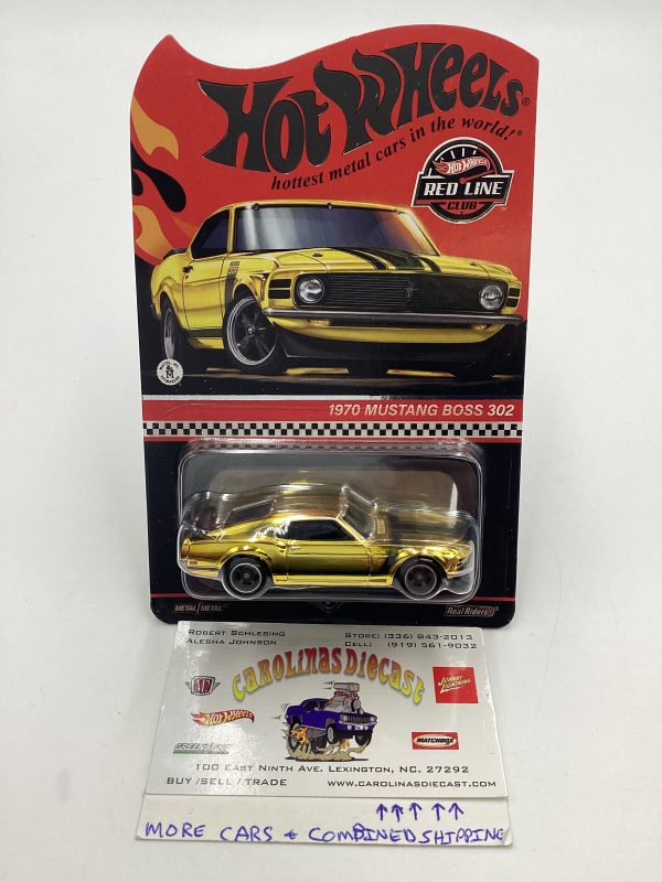 2024 Hot wheels RLC Mustang Boss 302 Gold with protector Online