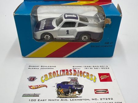 Matchbox Unpunched #41 Cadburys Buttons Racing Porsche 935 #1 White (Box Opened) Hot on Sale