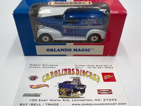 Matchbox 1995 NBA Club Car Collectible MB245 Model 39 Chevy Orlando Magic Blue Online Hot Sale