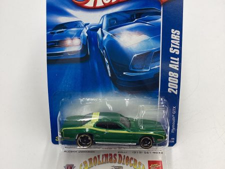 2008 Hot Wheels All Stars #60 Plymouth GTX Green Hot on Sale