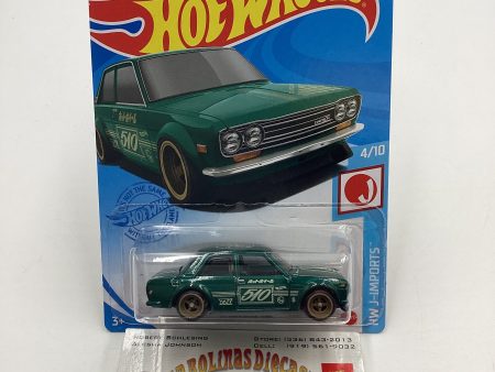 2021 Hot Wheels Super Treasure Hunt #162 71 Datsun 510 Dark Green Variation W Protector See Pics Back Tire Fashion