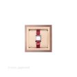 Hermès Heure H Watch Diamond Red Alligator Palladium Hardware Discount