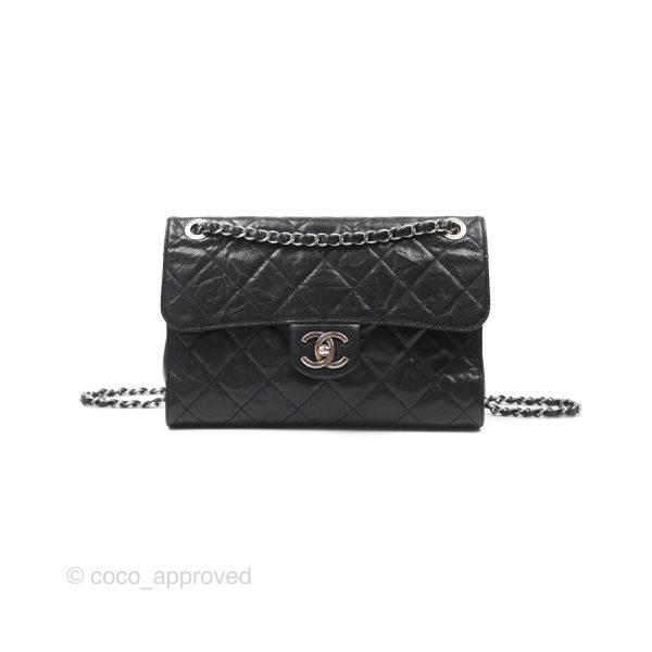 Chanel Quilted Single Flap Bag Soft Caviar Black Ruthenium Hardware Online now