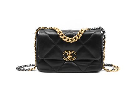 Chanel 19 Small Black Mixed Hardware Supply